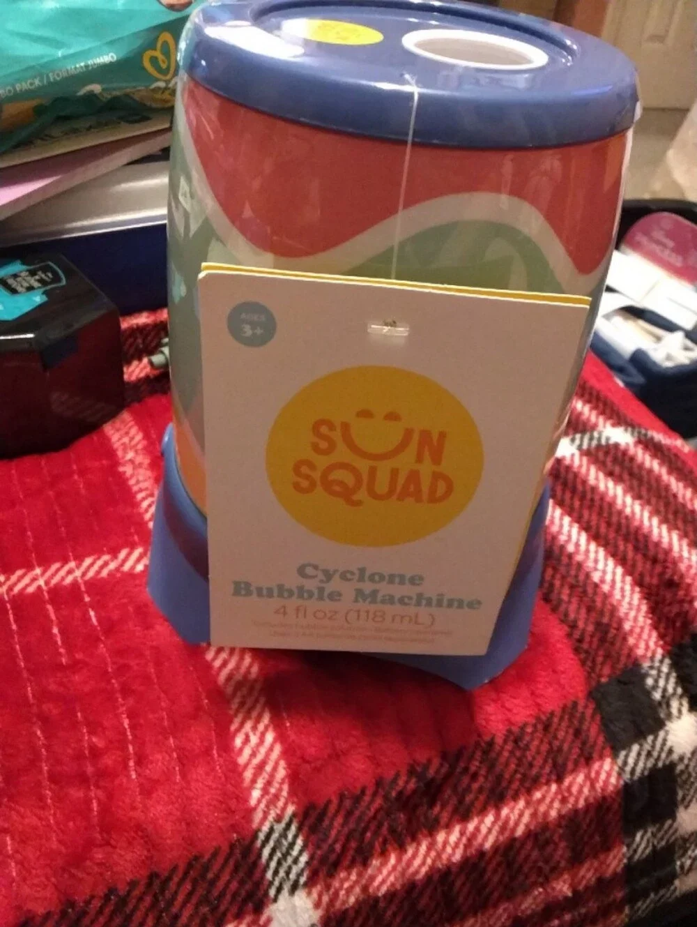 Sun Squad Cyclone Bubble Machine - Blue and Multicolor #389